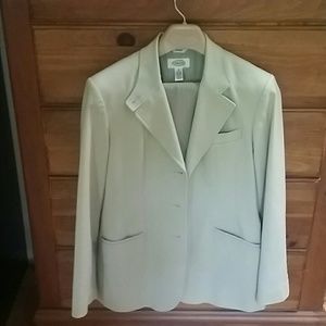 2 piece tan business suit