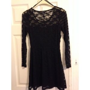 Black lace dress