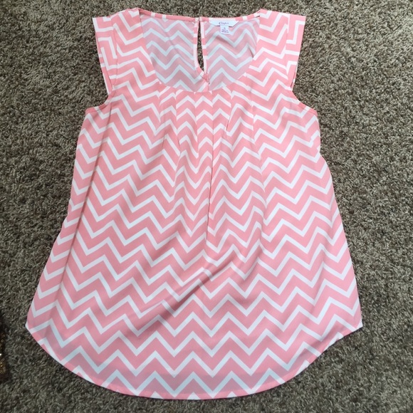 Candie's pink chevron shirt