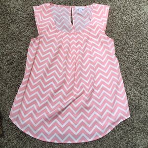 Candie's pink chevron shirt