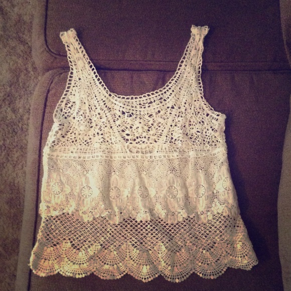 American Eagle Crocheted Tank