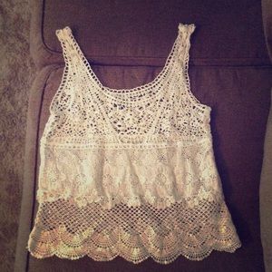 American Eagle Crocheted Tank