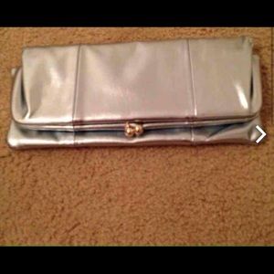 Blue metallic clutch