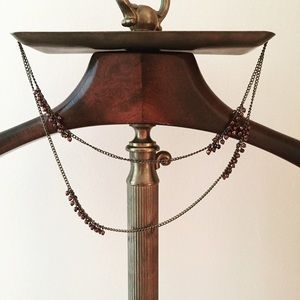 Brown/Gold Beaded Layering Necklace