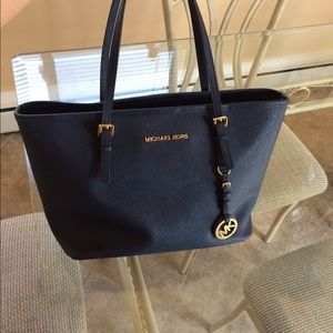 Navy blue Michael kors SMALL SAFFIANO