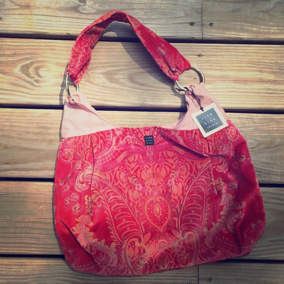 1154 lill studio pink velvet purse