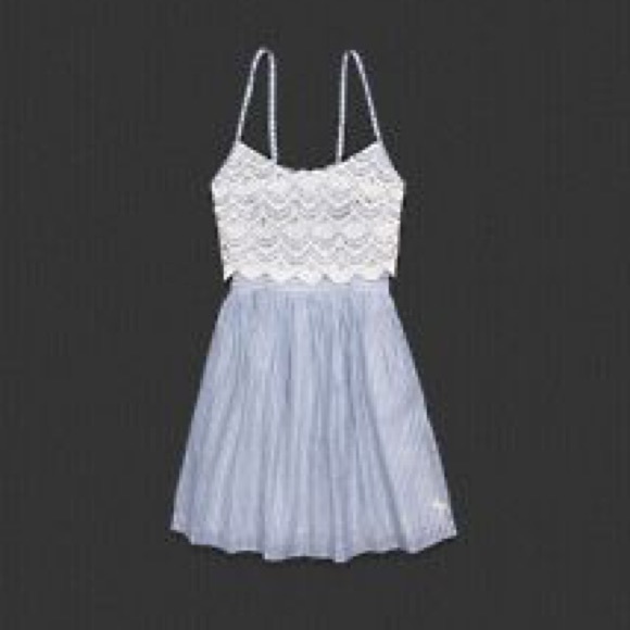 Crochet pinstripe Abercrombie dress