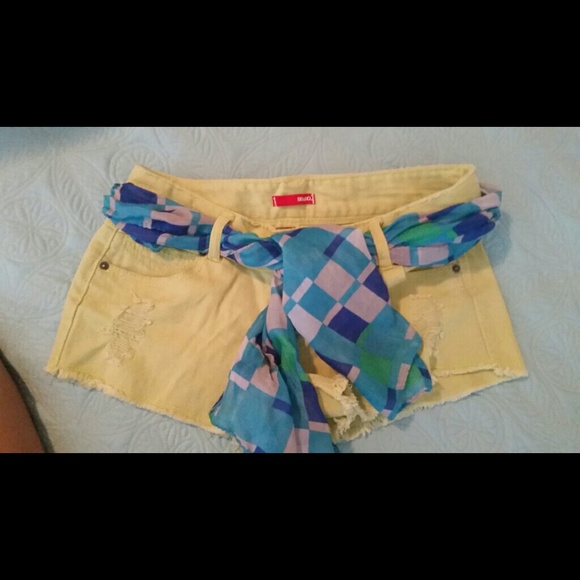 Green/Lime short shorts