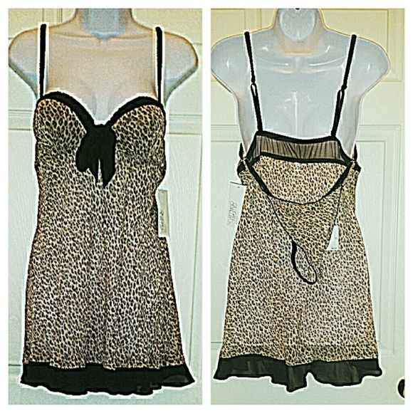 Gilligan & O'Malley Other - CHIFFON BABYDOLL Animal print
