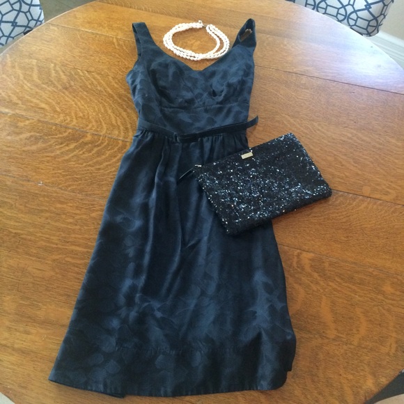SALE:  A Must Have Black Silk Dress - Picture 1 of 3