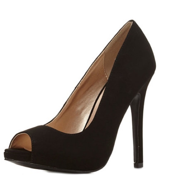 Peep Toe Platform Pumps by Charlotte Russe