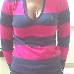 V-Neck Polo Sweater