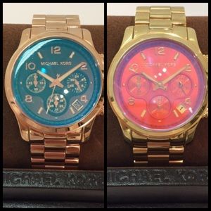 2 brand new Michael Kors Runway watches