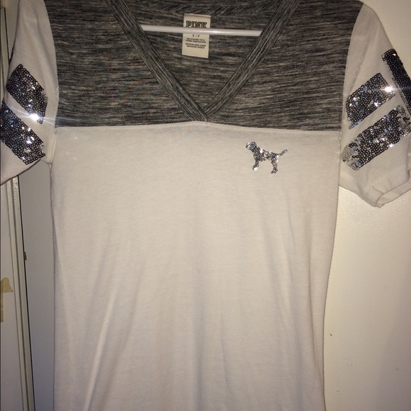 Vs pink bling tee