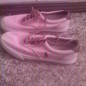 Pink polo shoes