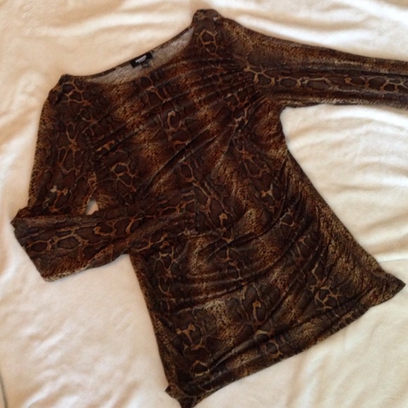 Premise Studio Animal Print Top