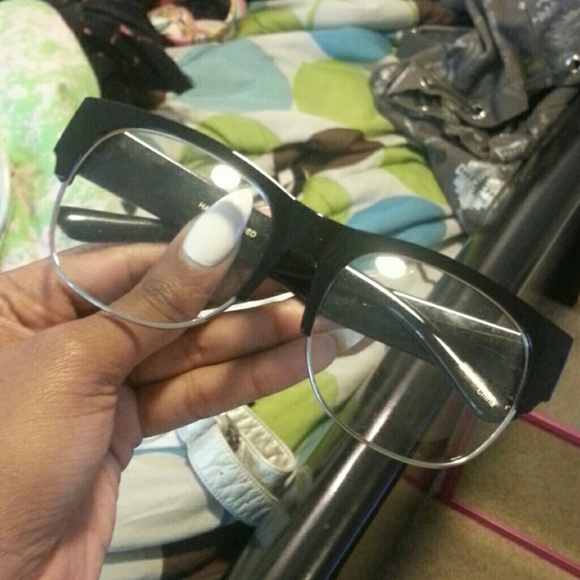 Black & Clear Plastic Glasses
