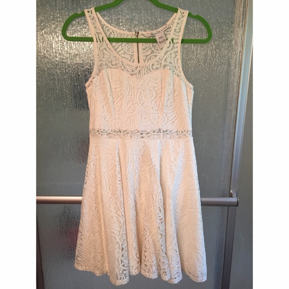 Cream Lace American Rag Cutout Dress