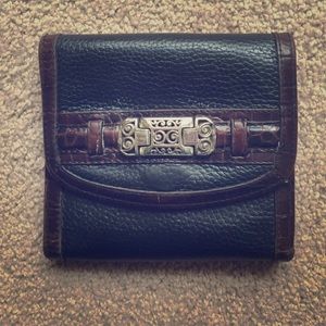 Brighton Leather Black Trifold Wallet