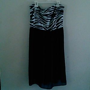 Plus size Torrid zebra print dress