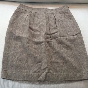 Anthropologie tan skirt with pockets