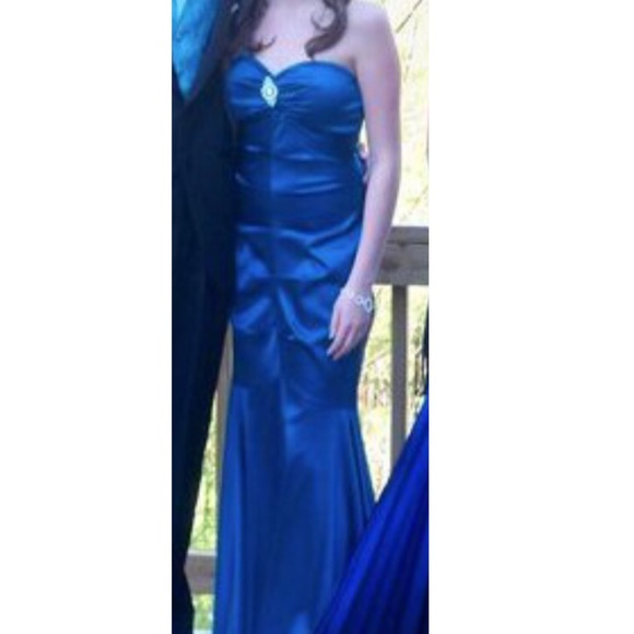 Mermaid Navy Blue Prom Dress