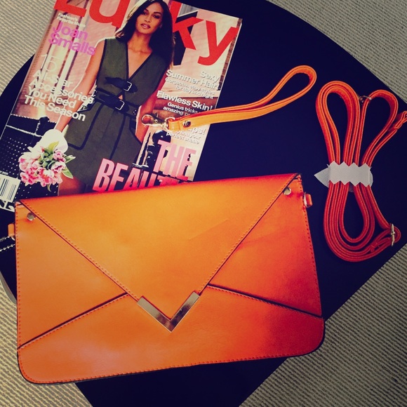 🍊 Tangerine Orange Mallory Clutch/Handbag