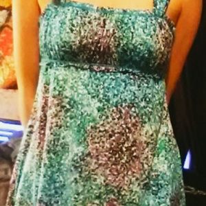 Colorful spaghetti strap shirt