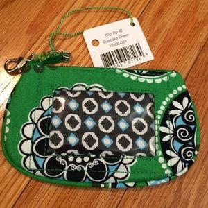 Vera Bradley clip zip ID case