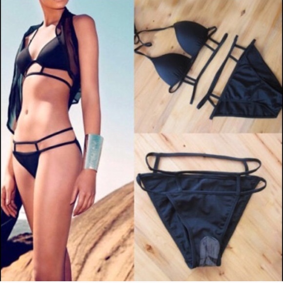 Black Brazilian bikini set - Picture 3 of 4