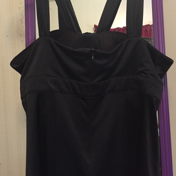 BCBGMAXAZRIA pleated neck top - Picture 3 of 3