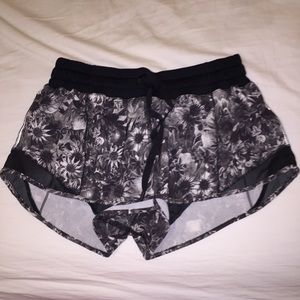 lululemon floral running shorts