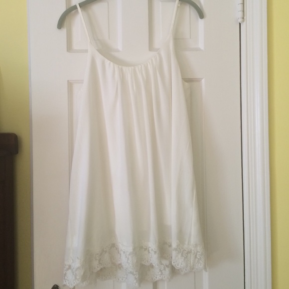 Tobi White Dress with Lace