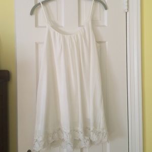 Tobi White Dress with Lace