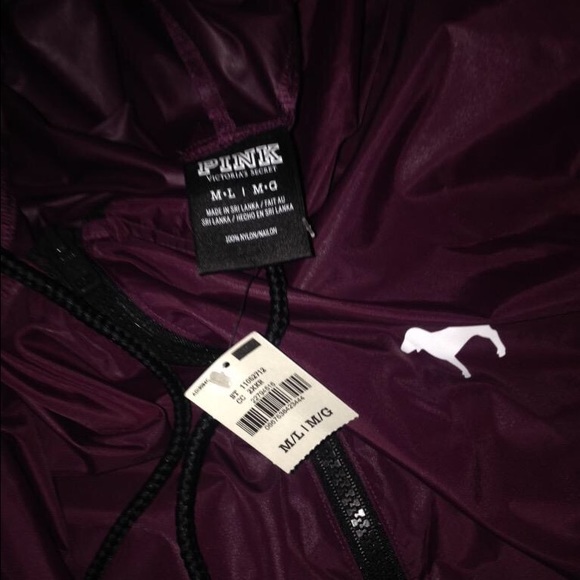 Maroon Victoria Secret Windbreaker