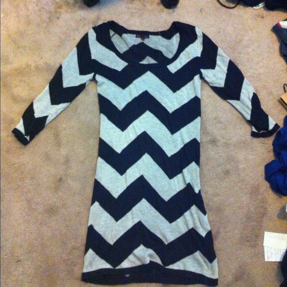 Chevron sweater dress
