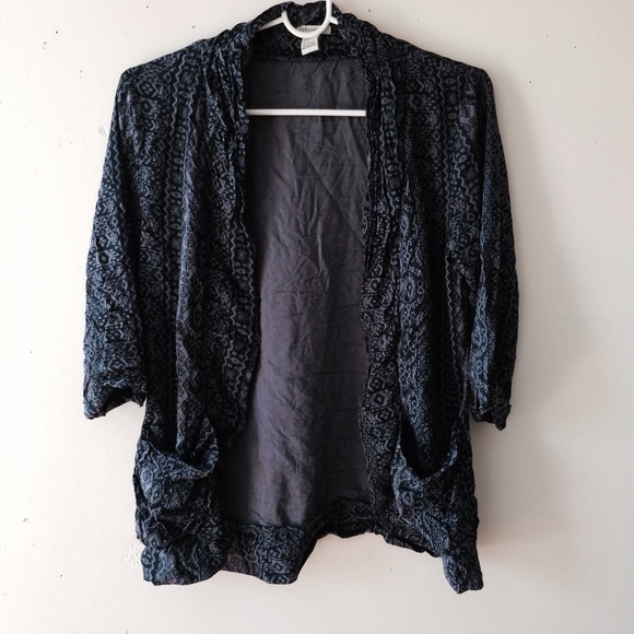 Purple/Black Aztec Kimono