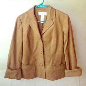 Suede, brown blazer/jacket!
