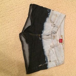 dip dyed Arizona Jean shorts, size 7