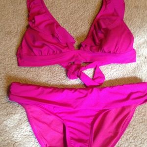 Kenneth Cole Reaction Hot Pink Bikini