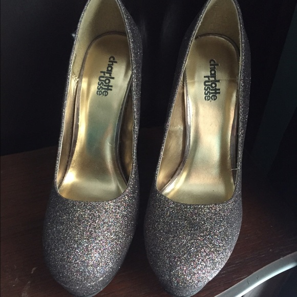 Charlotte Russe glitter heels