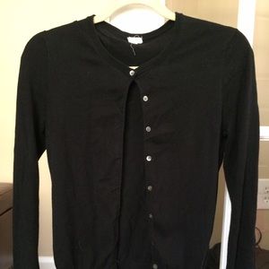 J.crew black cardigan