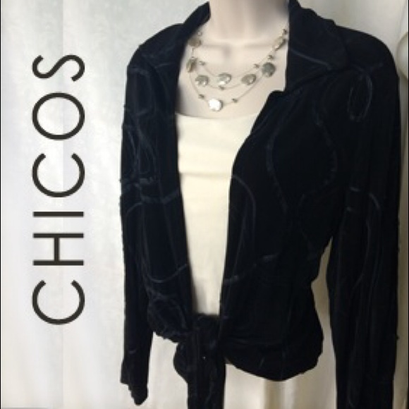 Chicos Travelers Swirl Ribbon Top