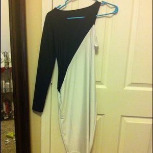 One Sleeve Bodycon Dress