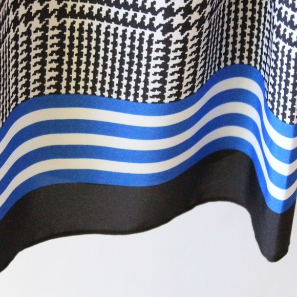 NWT Black and White Houndstooth Print Dress - Picture 3 of 3
