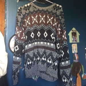 tribal pattern sweater