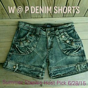W@P "Christie's" Dark Denim Shorts, Sz 26