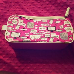 Benefit Pink Makeup Bag