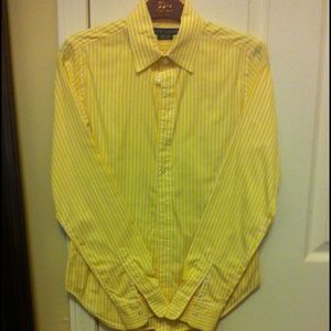 Yellow/White Strip Ralph Lauren Button Up