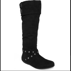 Black batari tall shaft boots